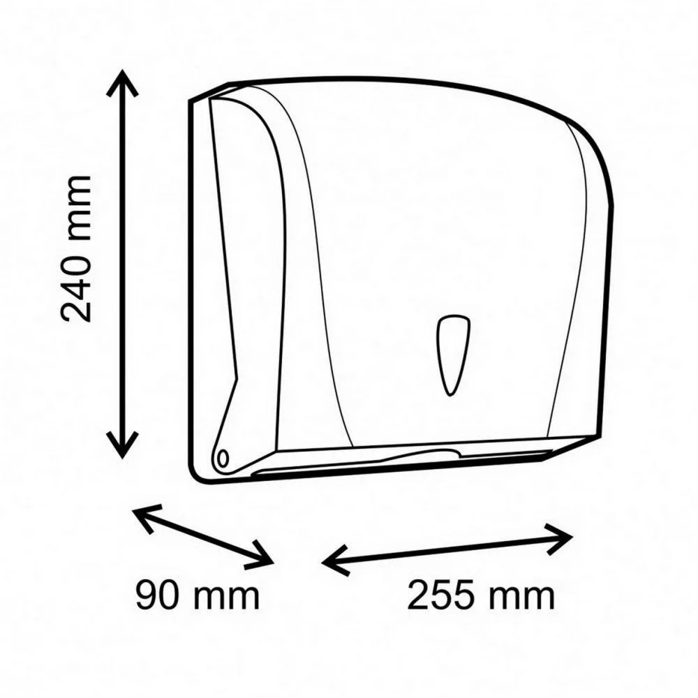 Adagoló Z hajtogatású kéztörlőhöz műanyag Vialli K20 fehér - Image 2
