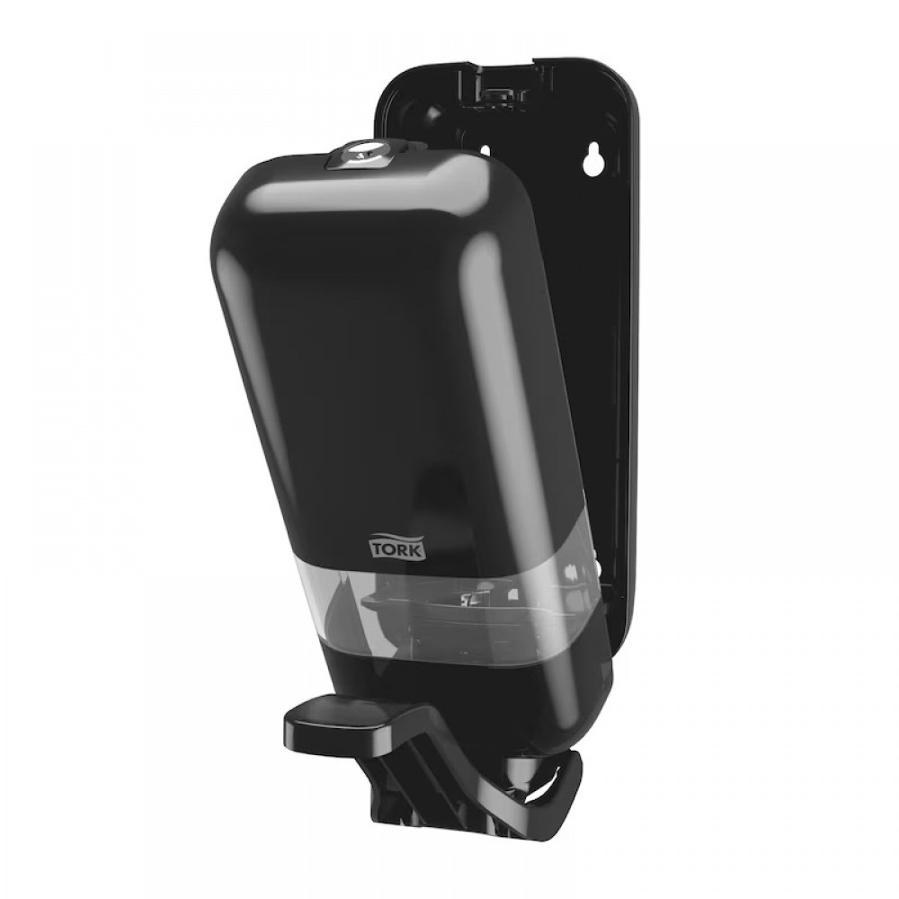 Adagoló folyékony szappanhoz könyökkarral műanyag S4 Tork fekete_564108