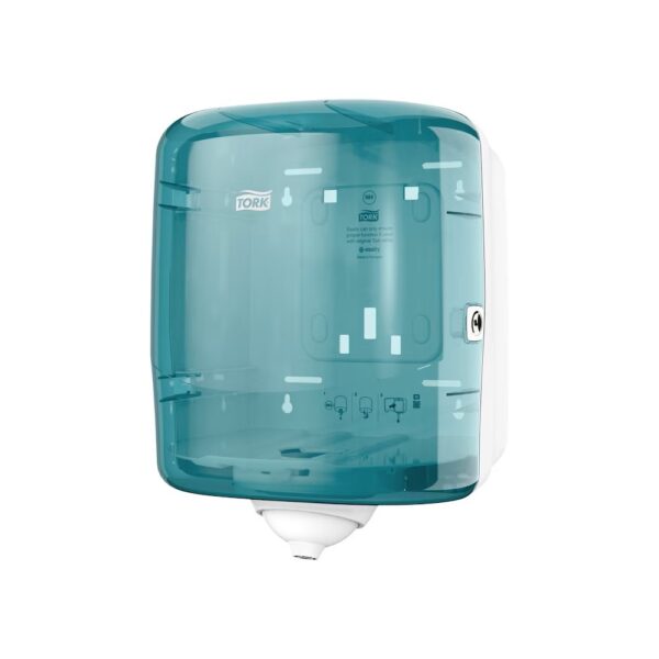 Adagoló laponkénti belsőmag adagolású törlőkhöz műanyag M4 Reflex™ Tork_473180 türkiz/fehér