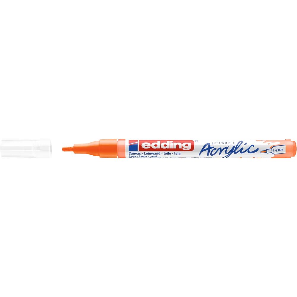 Akril marker 1-2mm, Edding 5300 neon narancssárga