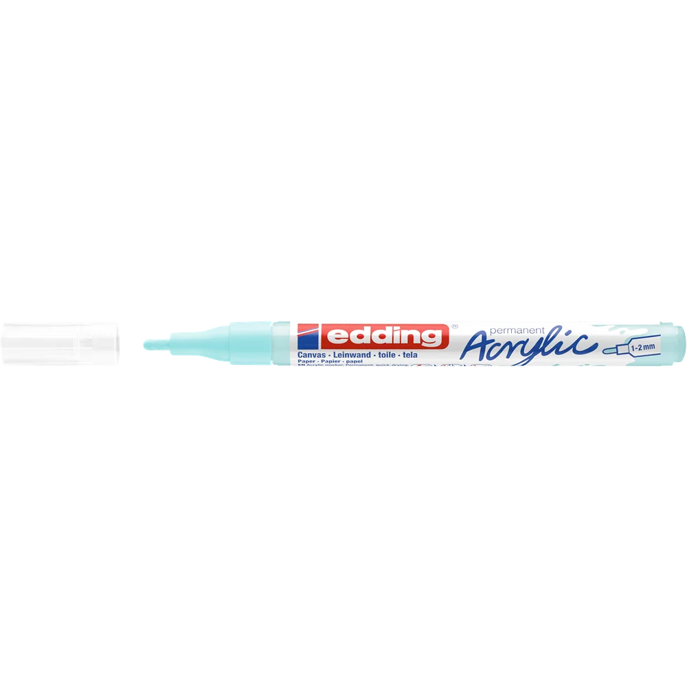 Akril marker 1-2mm, Edding 5300 pasztellkék
