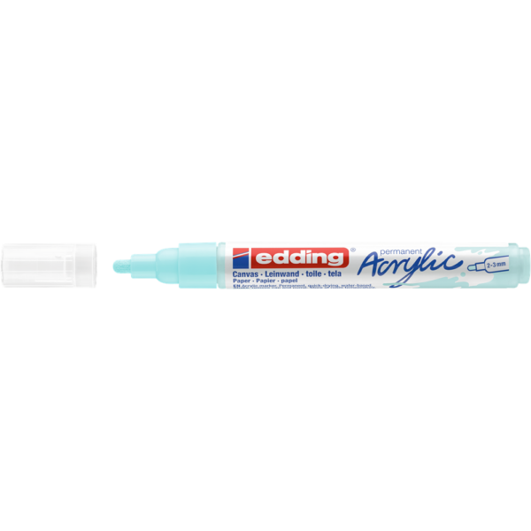 Akril marker 2-3mm, Edding 5100 pasztellkék
