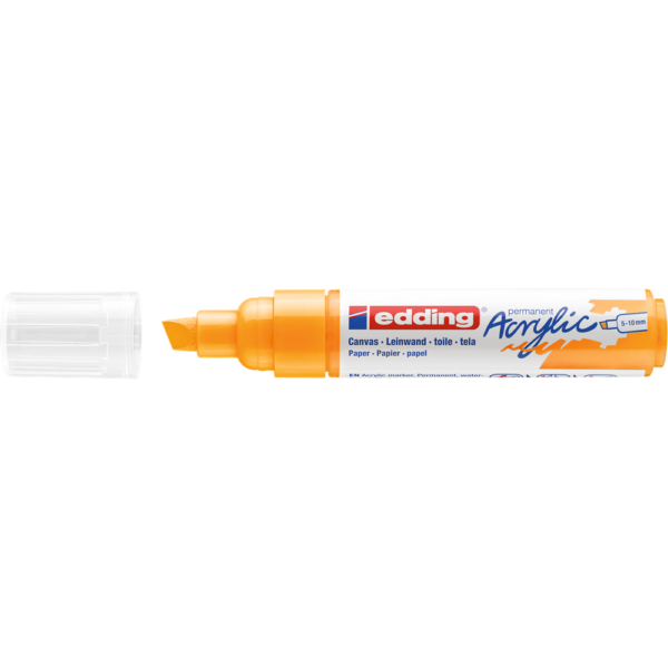 Akril marker 5-10mm, Edding 5000 narancssárga