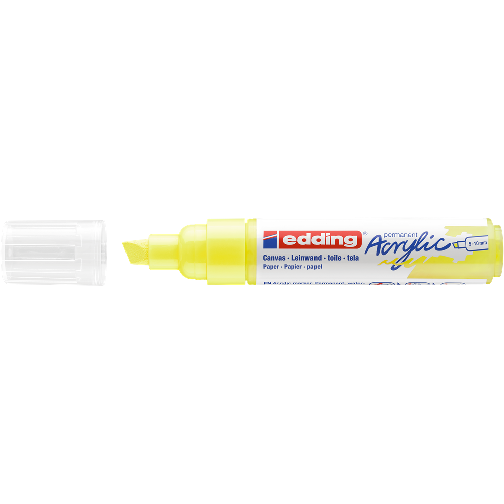 Akril marker 5-10mm, Edding 5000 neon citromsárga