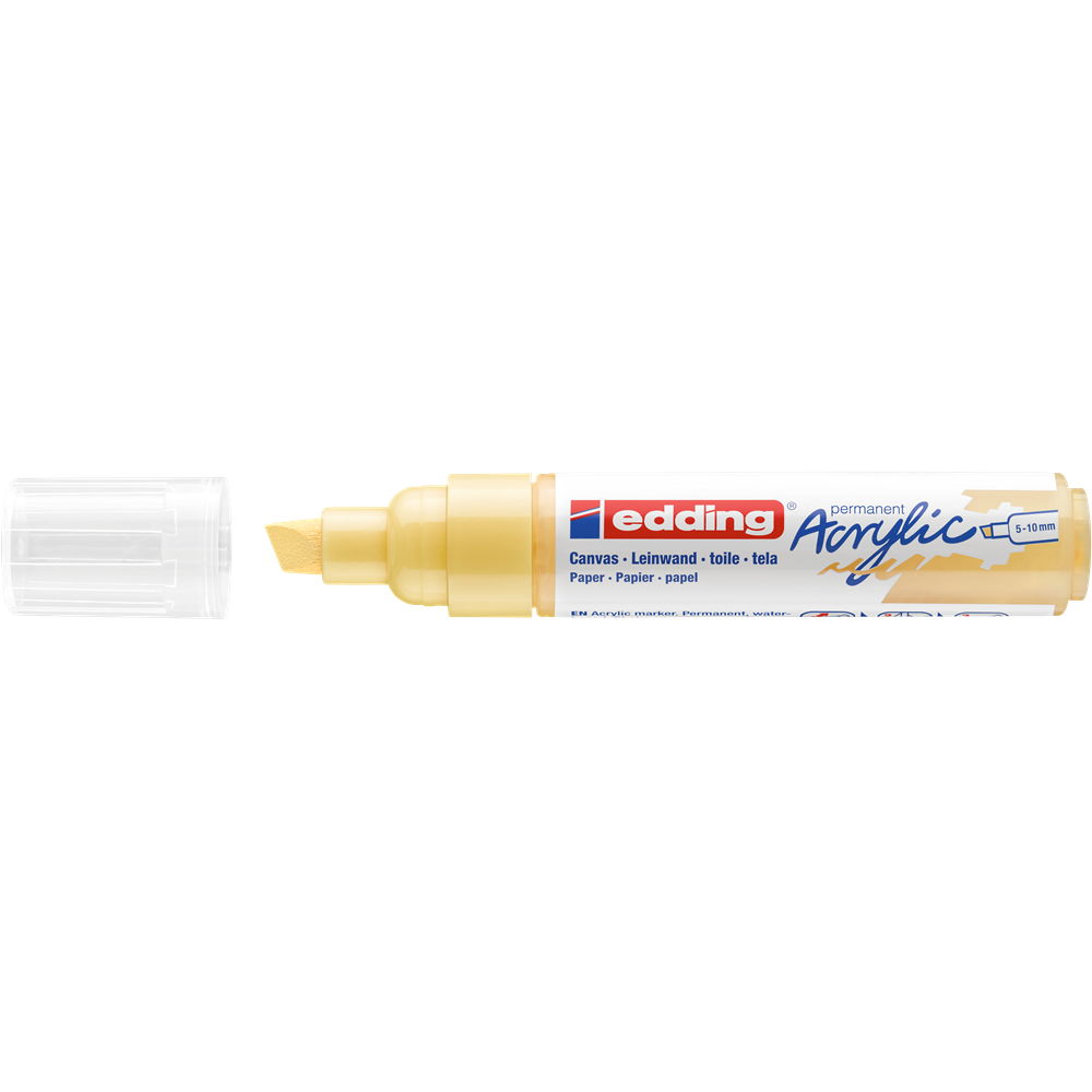 Akril marker 5-10mm, Edding 5000 pasztell sárga