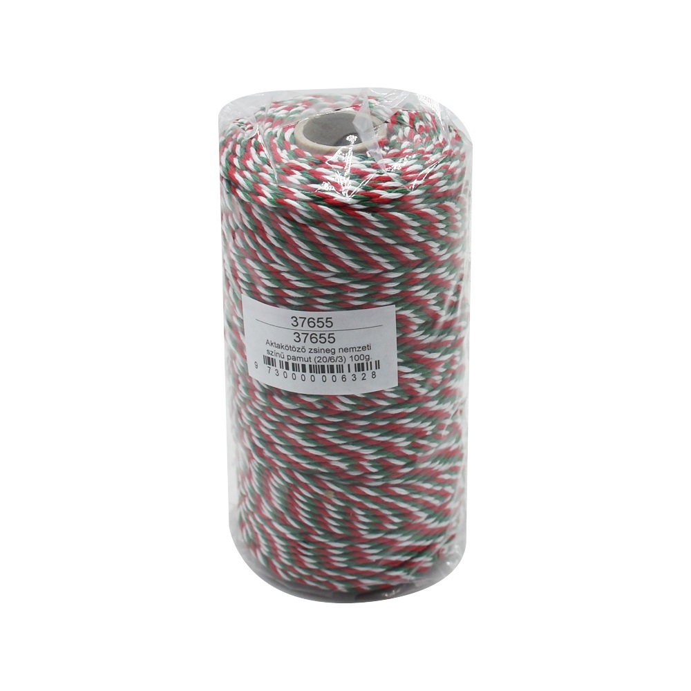 Aktakötöző zsineg nemzeti színű pamut (20/6/3) 100g. - Image 2