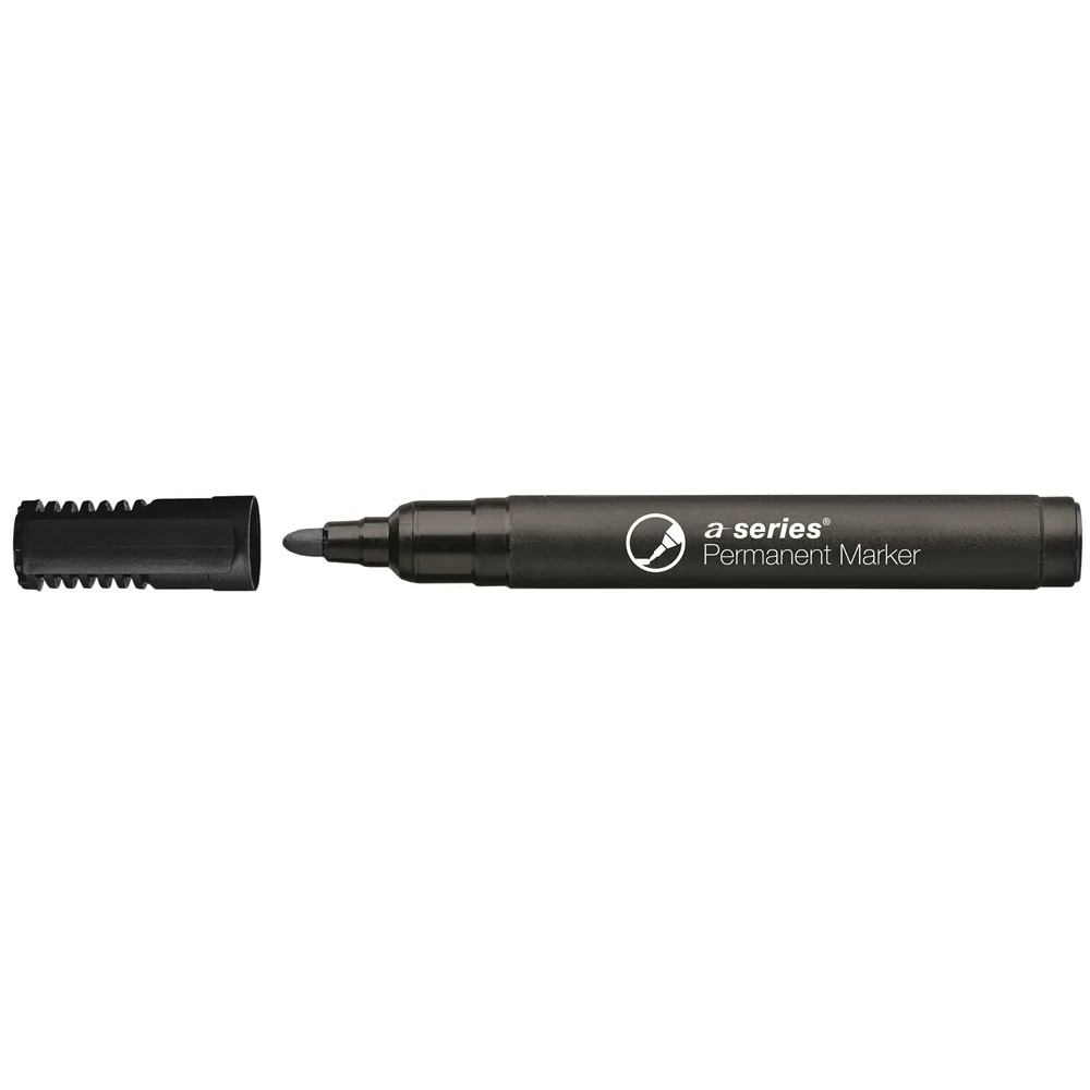 Alkoholos marker 3mm, kerek végű A-series fekete