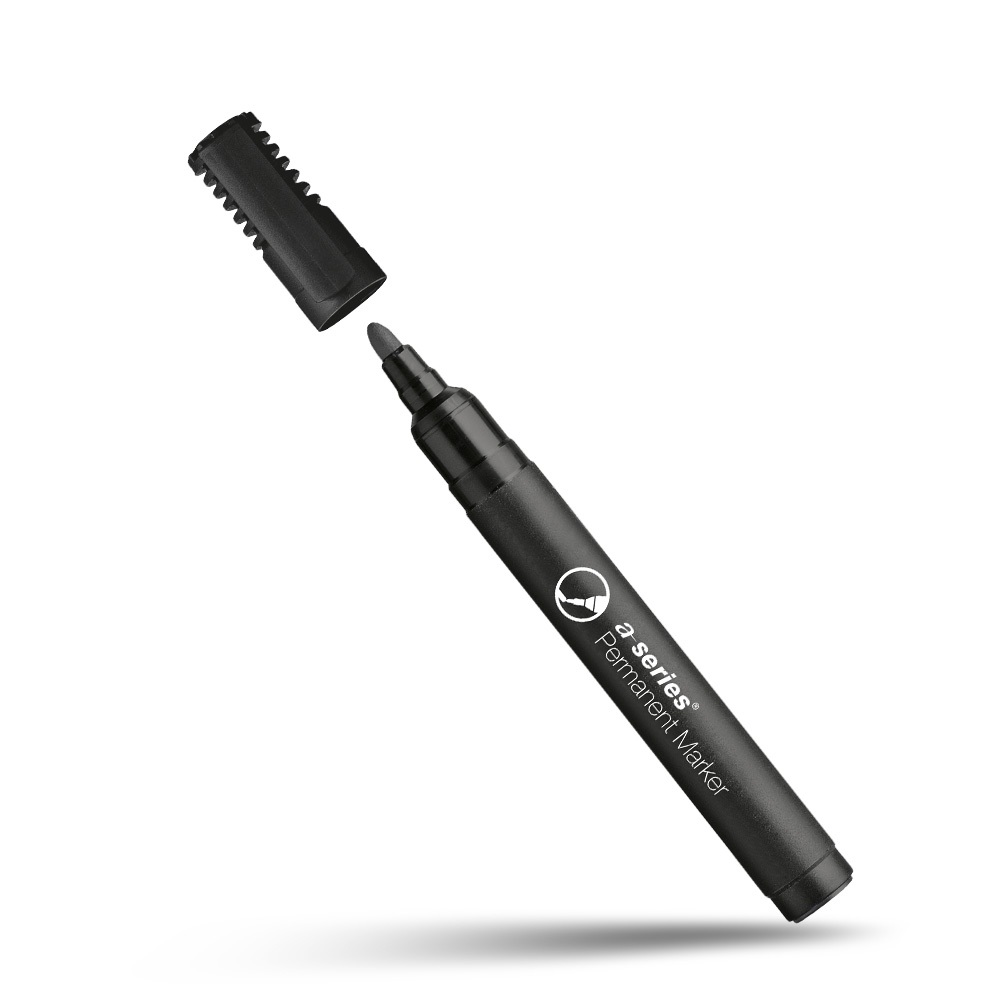 Alkoholos marker 3mm, kerek végű A-series fekete - Image 2