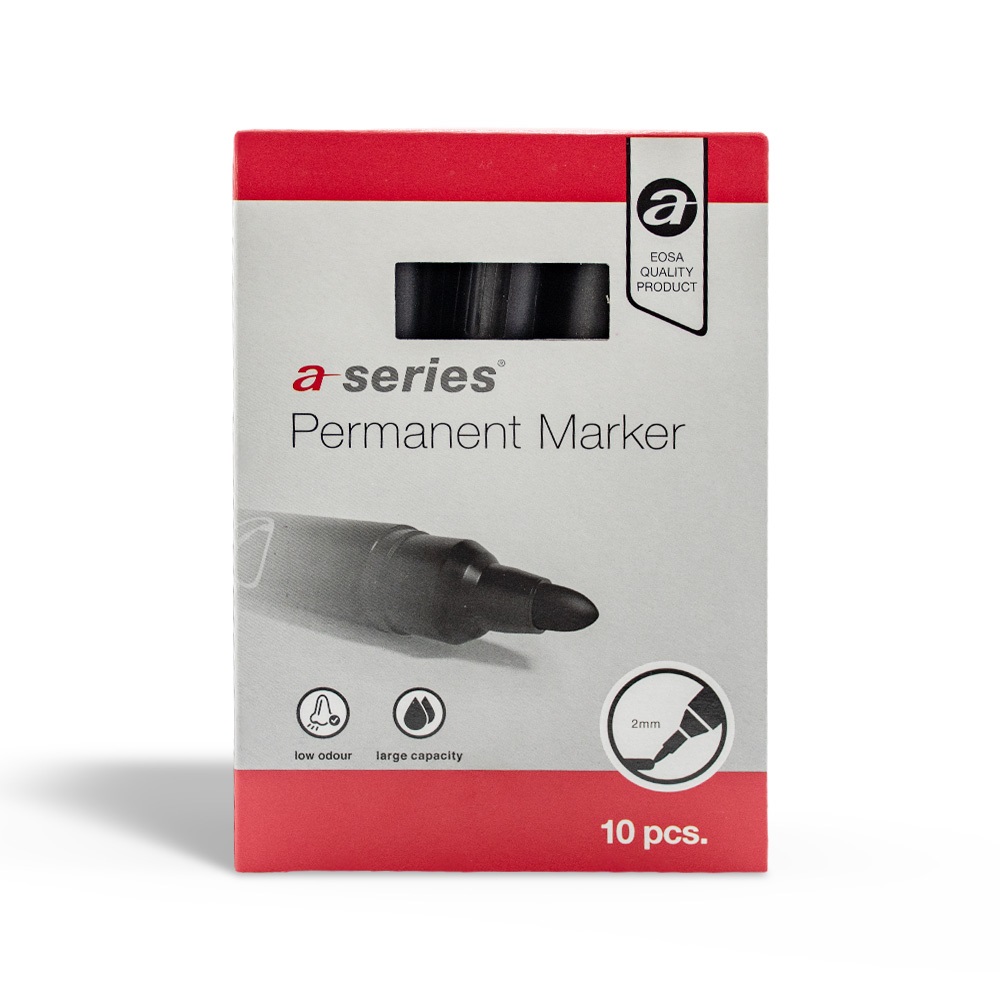 Alkoholos marker 3mm, kerek végű A-series fekete - Image 3