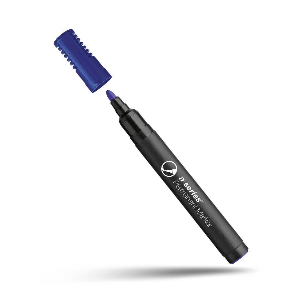 Alkoholos marker 3mm, kerek végű A-series kék - Image 2