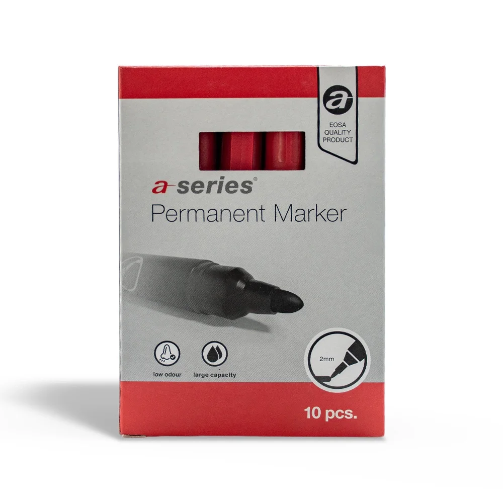 Alkoholos marker 3mm, kerek végű A-series piros - Image 3
