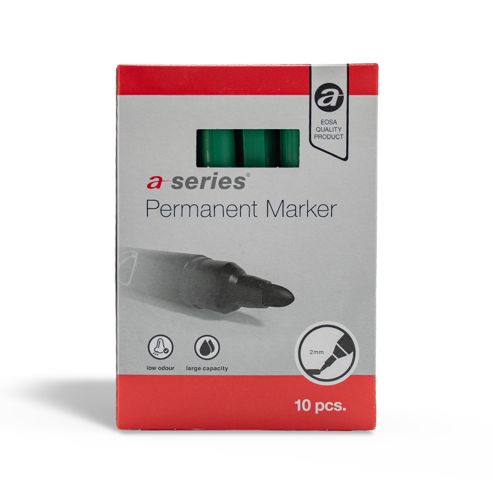 Alkoholos marker 3mm, kerek végű A-series zöld - Image 3