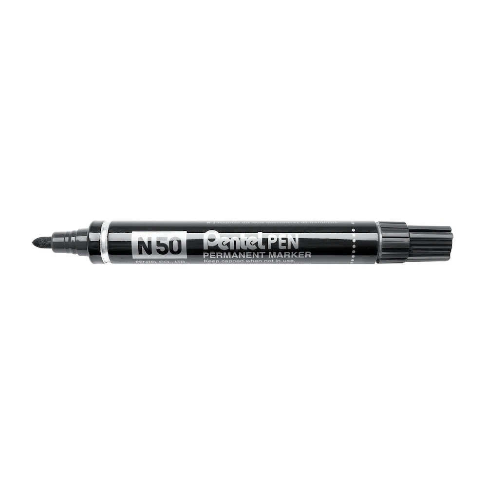 Alkoholos marker fém testű 4,3mm kerek hegyű N50-AE Pentel Extreme fekete - Image 2