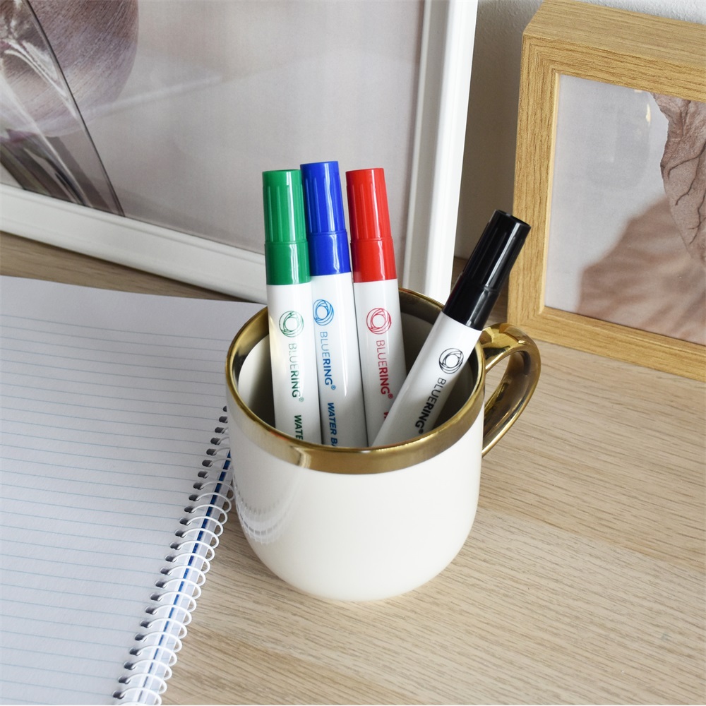 Alkoholos marker készlet, 1-4mm, vágott hegyű, 4-es készlet, Bluering® - Image 3