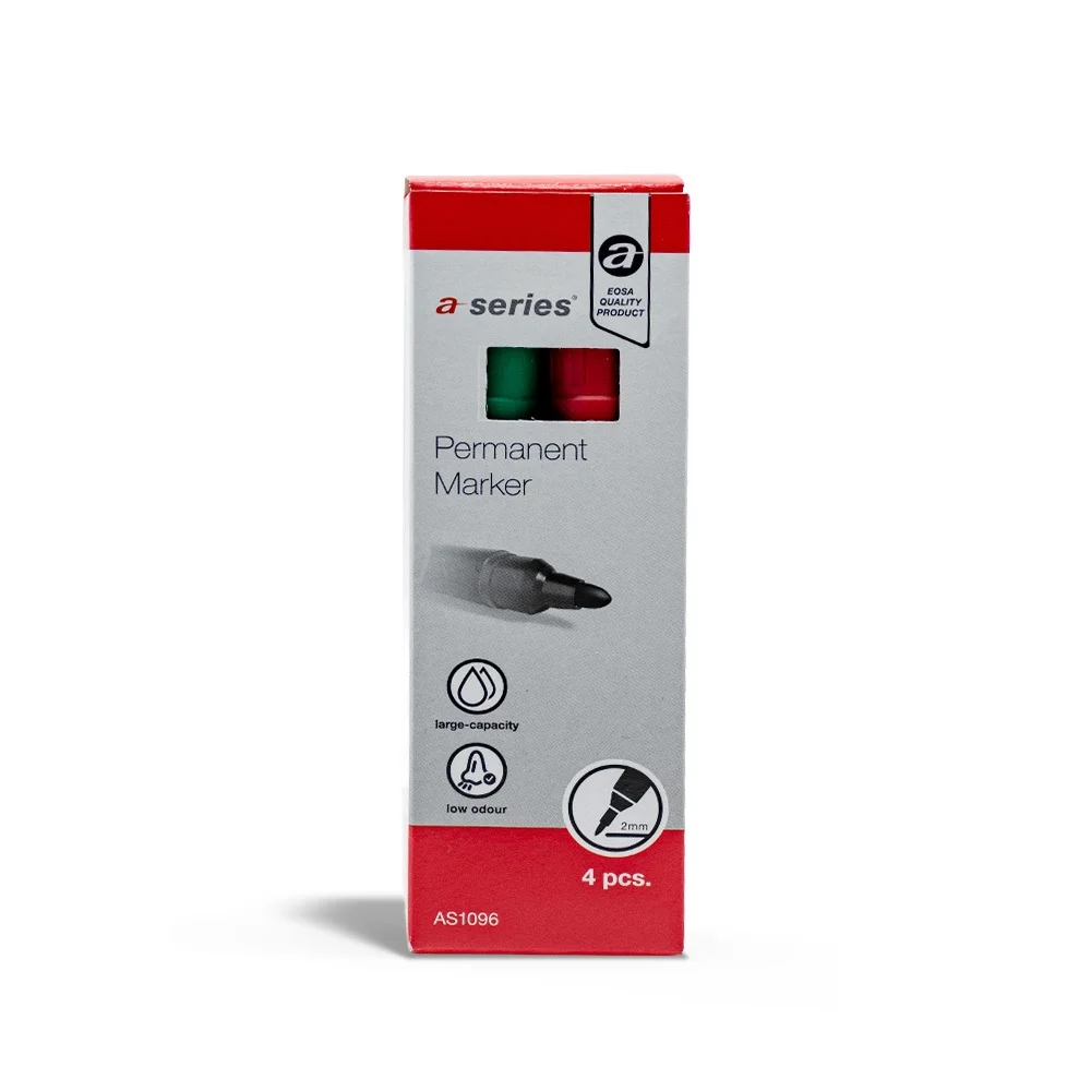 Alkoholos marker készlet, 3mm, kerek hegyű 4-es készlet A-series - Image 2