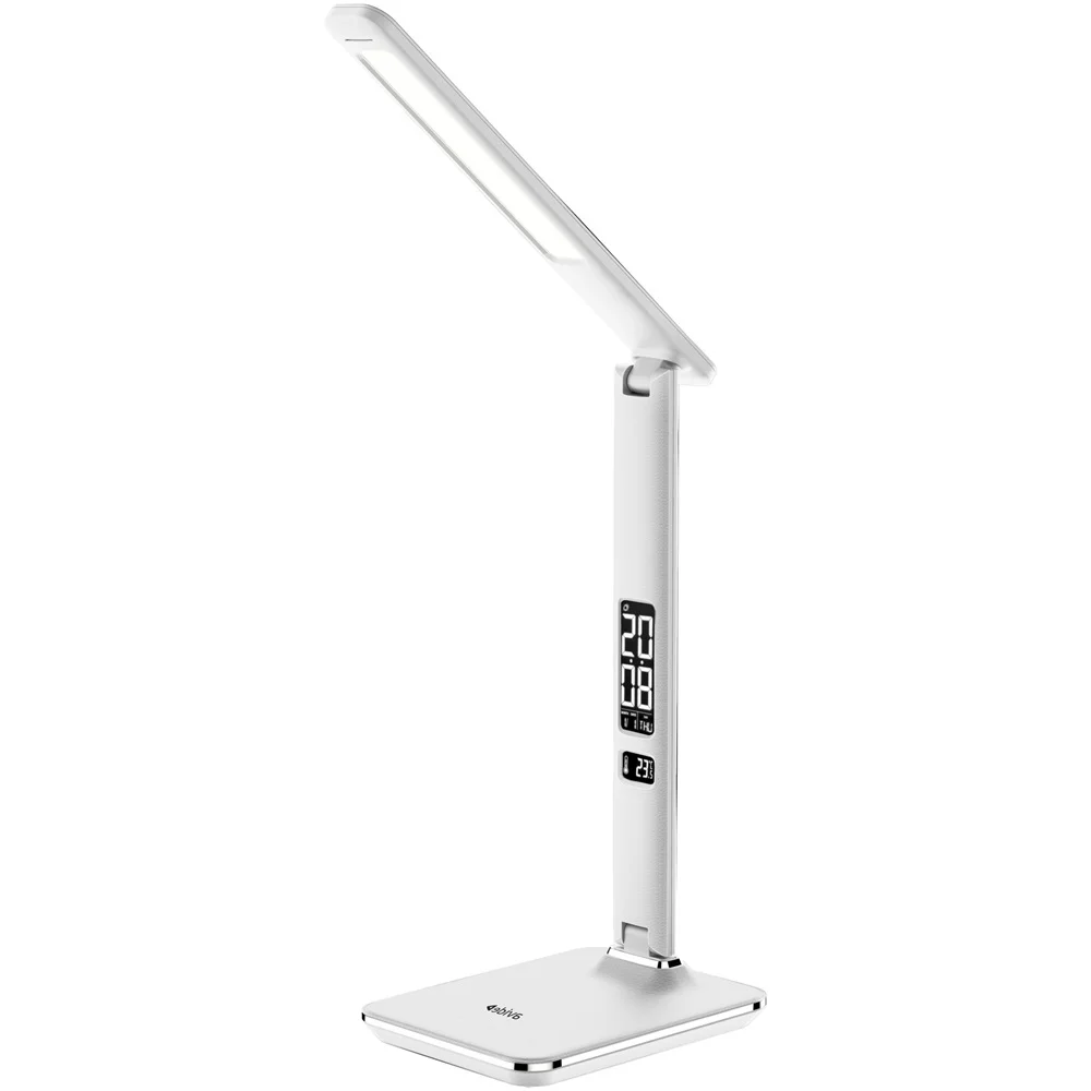 Asztali LED lámpa, Nathan, kijelzős, 6W, 5000K, AVIDE, fehér