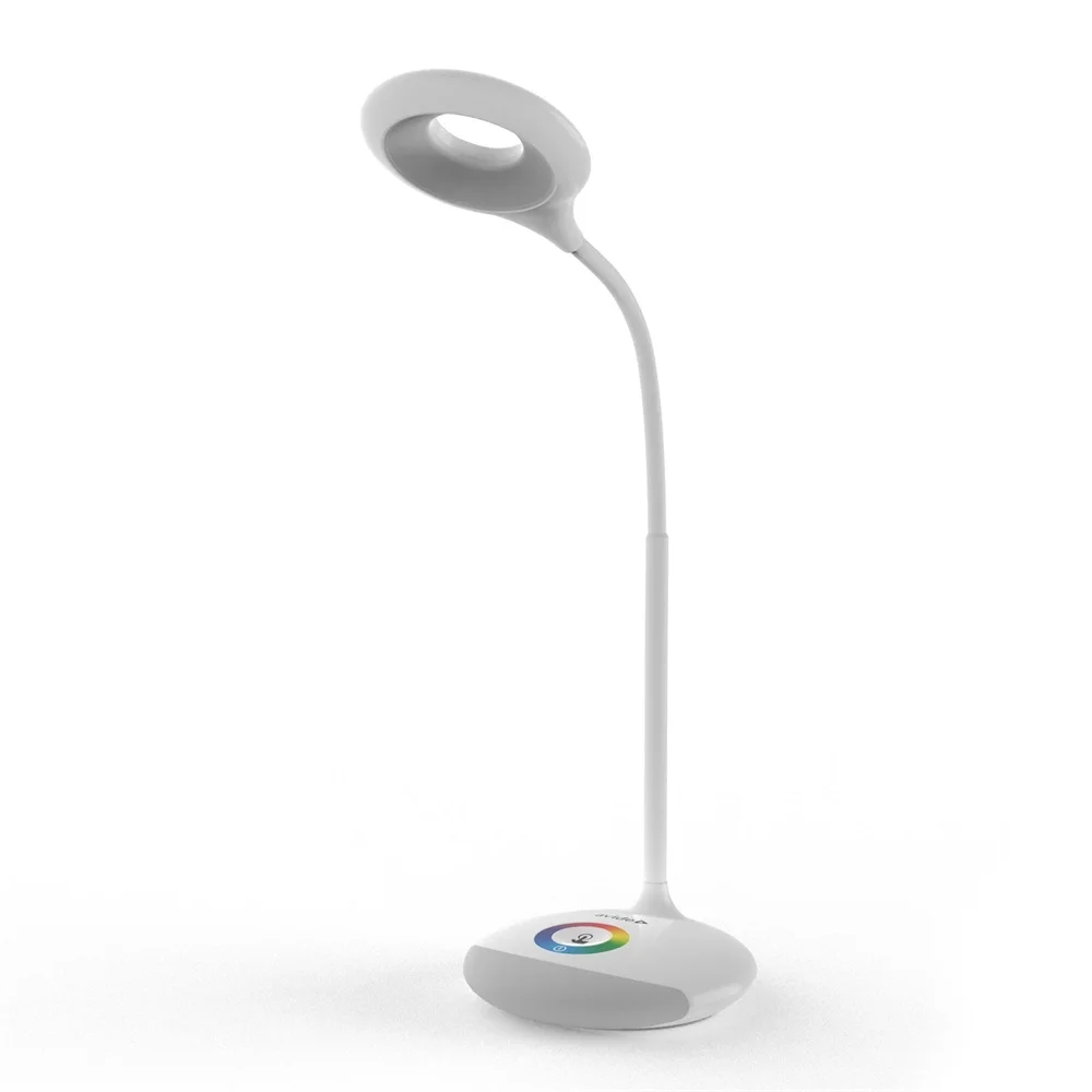 Asztali LED lámpa, RGB, 4W, 4000K, AVIDE, fehér