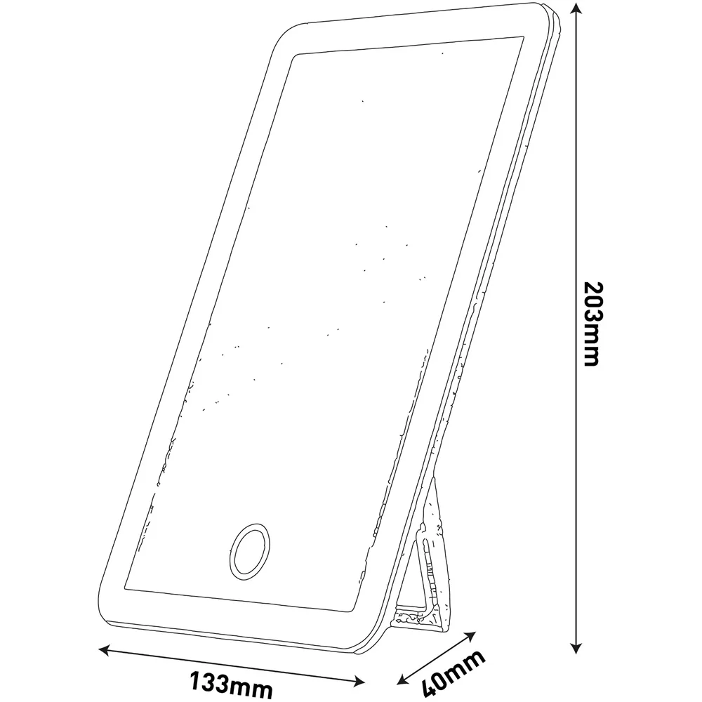 Világítós sminktükör, LED, 3,5W, AVIDE, adapterrel - Image 3