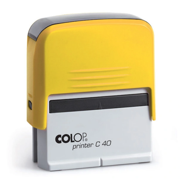 Bélyegző C40 Colop citromsárga ház/fekete párna