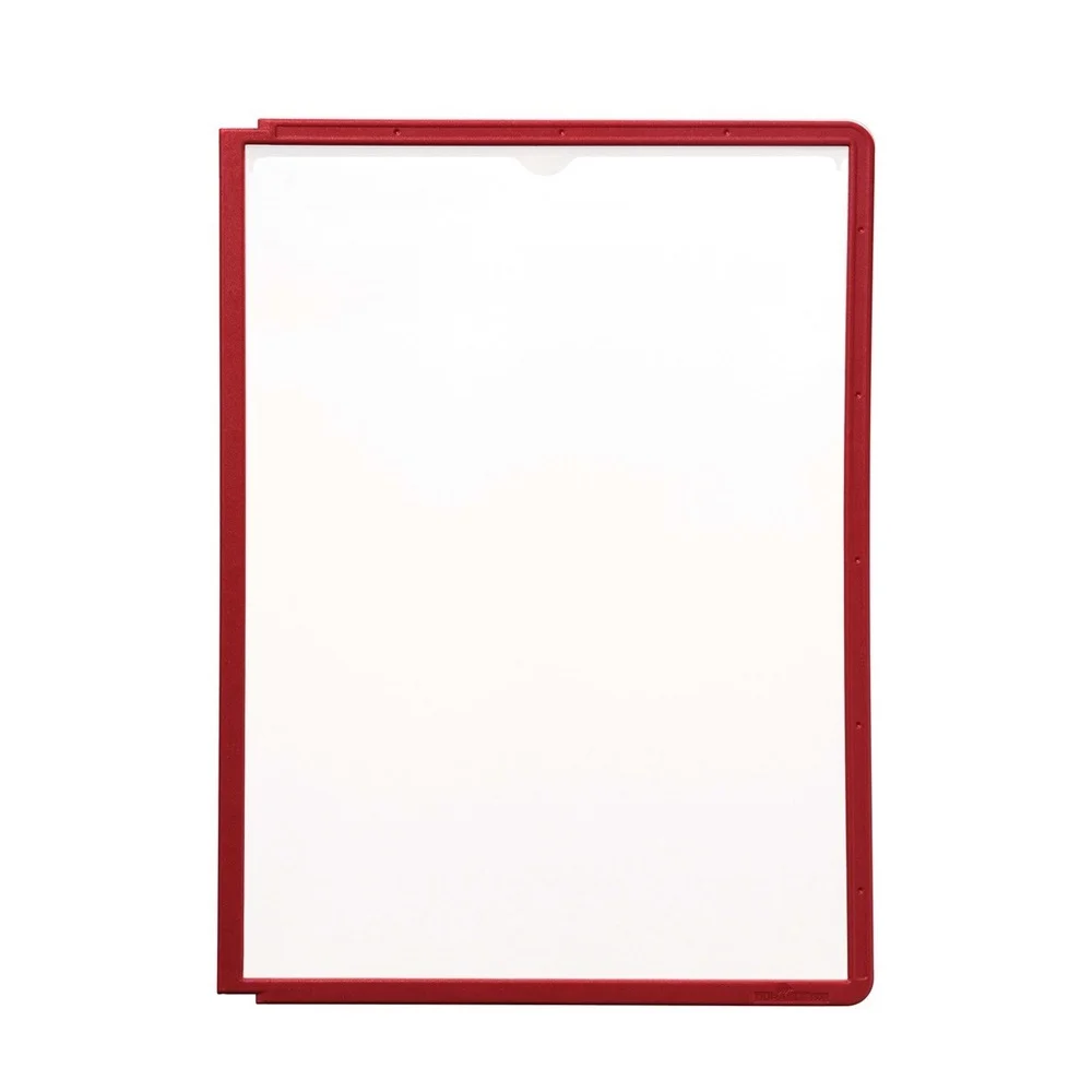 Bemutatótábla panel, A4, 5 db/csomag, Durable Sherpa piros - Image 2