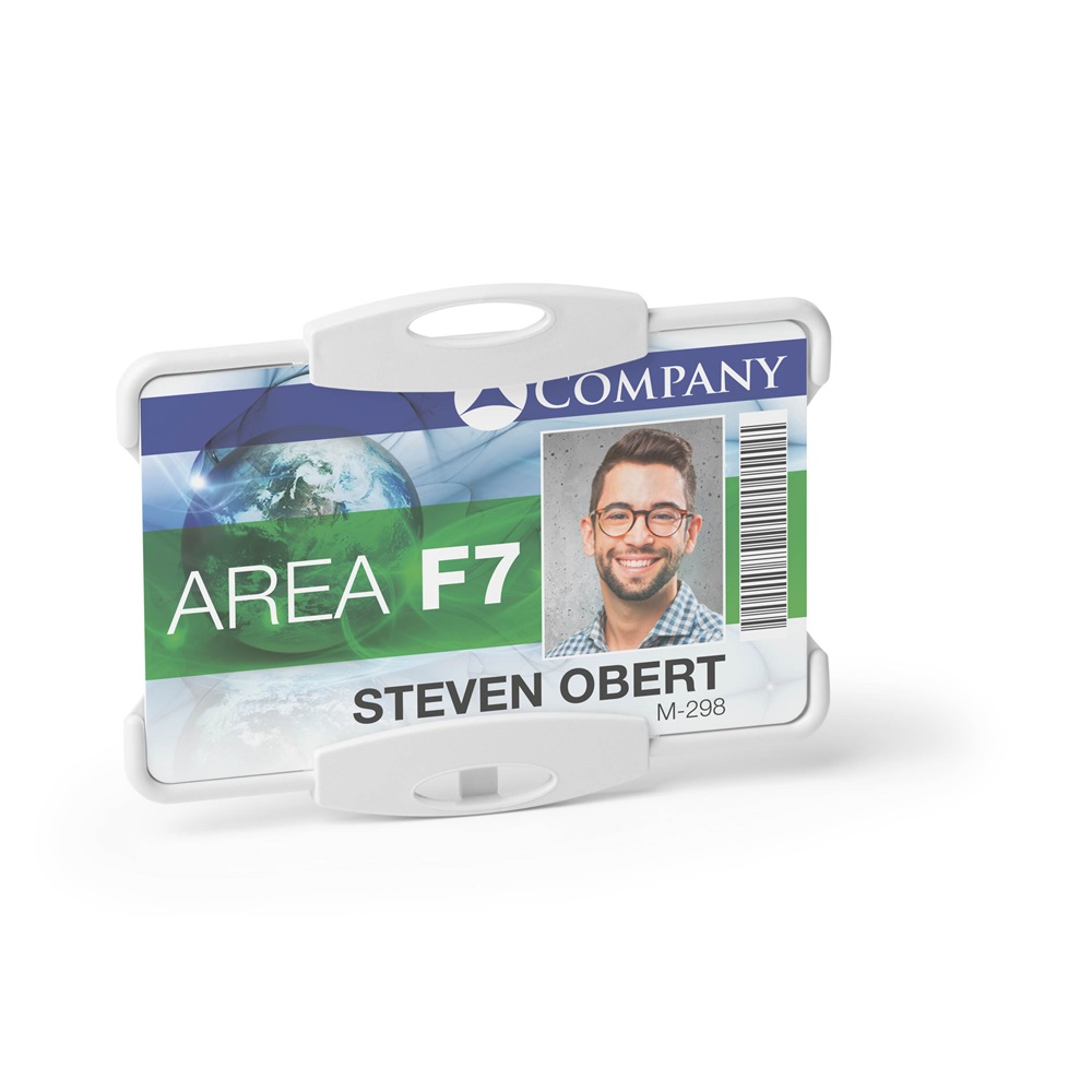 Biztonsági kártyatartó 1 kártyához Durable Eco szürke 10 db/csom - Image 3