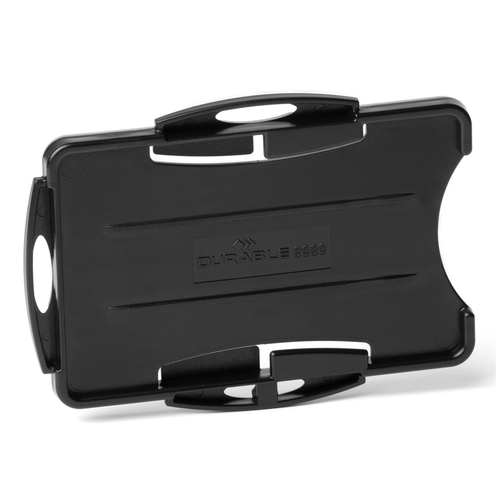 Biztonsági kártyatartó 2 kártyához Durable Eco fekete 10 db/csom - Image 4