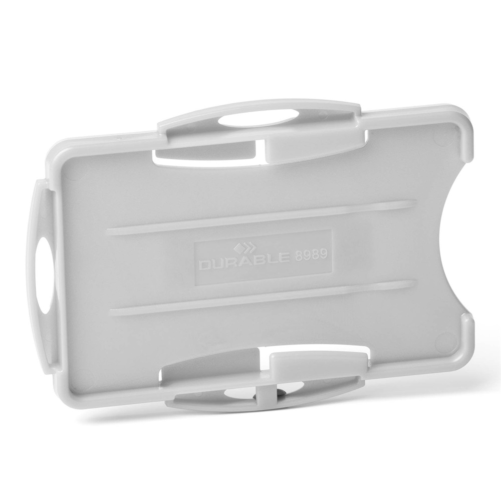 Biztonsági kártyatartó 2 kártyához Durable Eco szürke 10 db/csom - Image 4