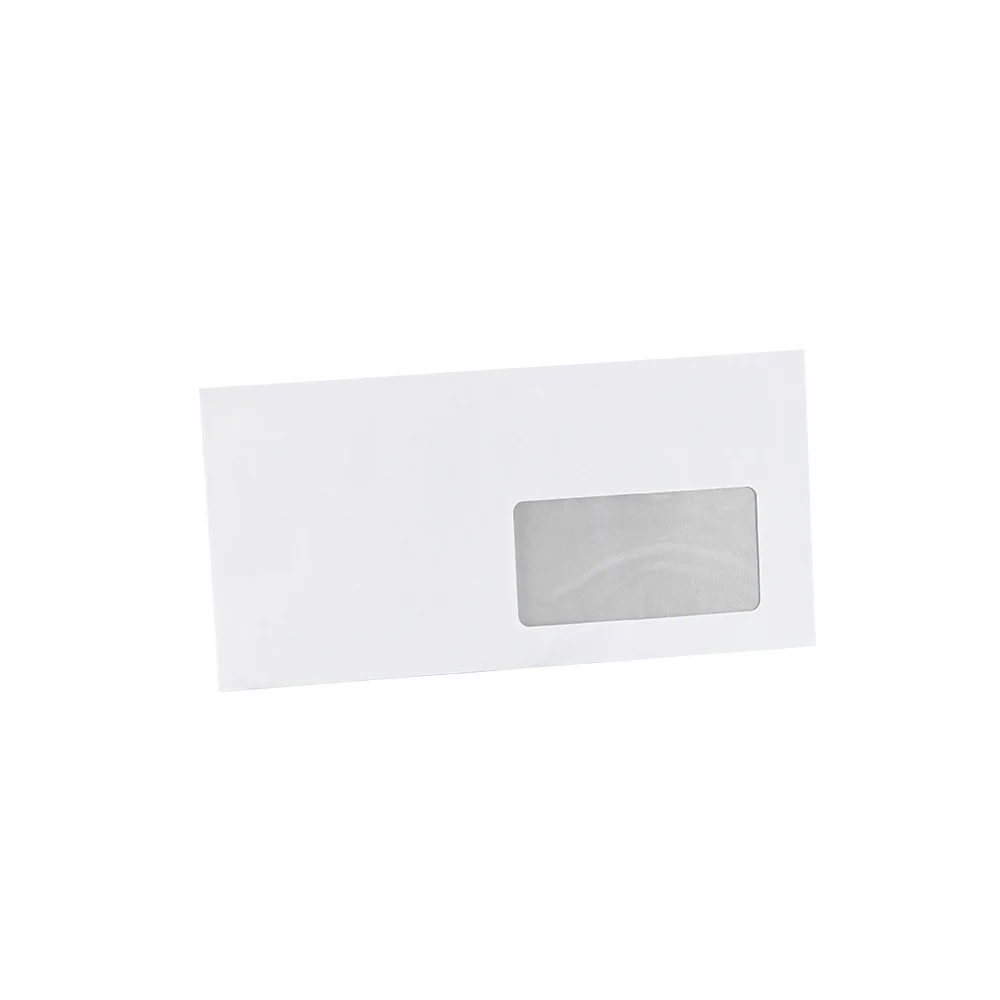 Boríték LA4 enyvezett bélésnyomott jobb ablakos 45x90mm 110 × 220mm J28A20 Bluering® fehér