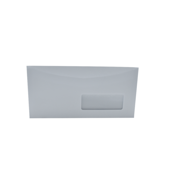 Boríték LC6/5 enyvezett bélésnyomott jobb ablakos 35x90mm, gépi töltéshez, külső füles 114x229mm, J28A20 Bluering®