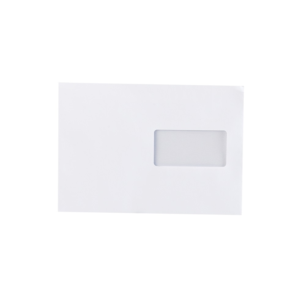 Boríték LC/5 enyvezett bélésnyomott jobb ablakos külső füles 45x90mm 162x229mm J20A60 Bluering® fehér