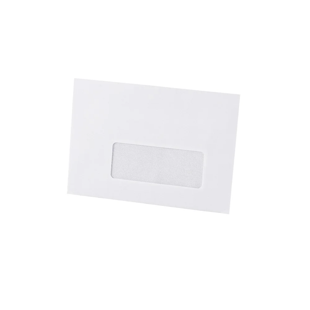 Boríték LC/6 szilikonos bélésnyomott jobb ablakos 35x90mm 114x162mm J28A20 Bluering® fehér