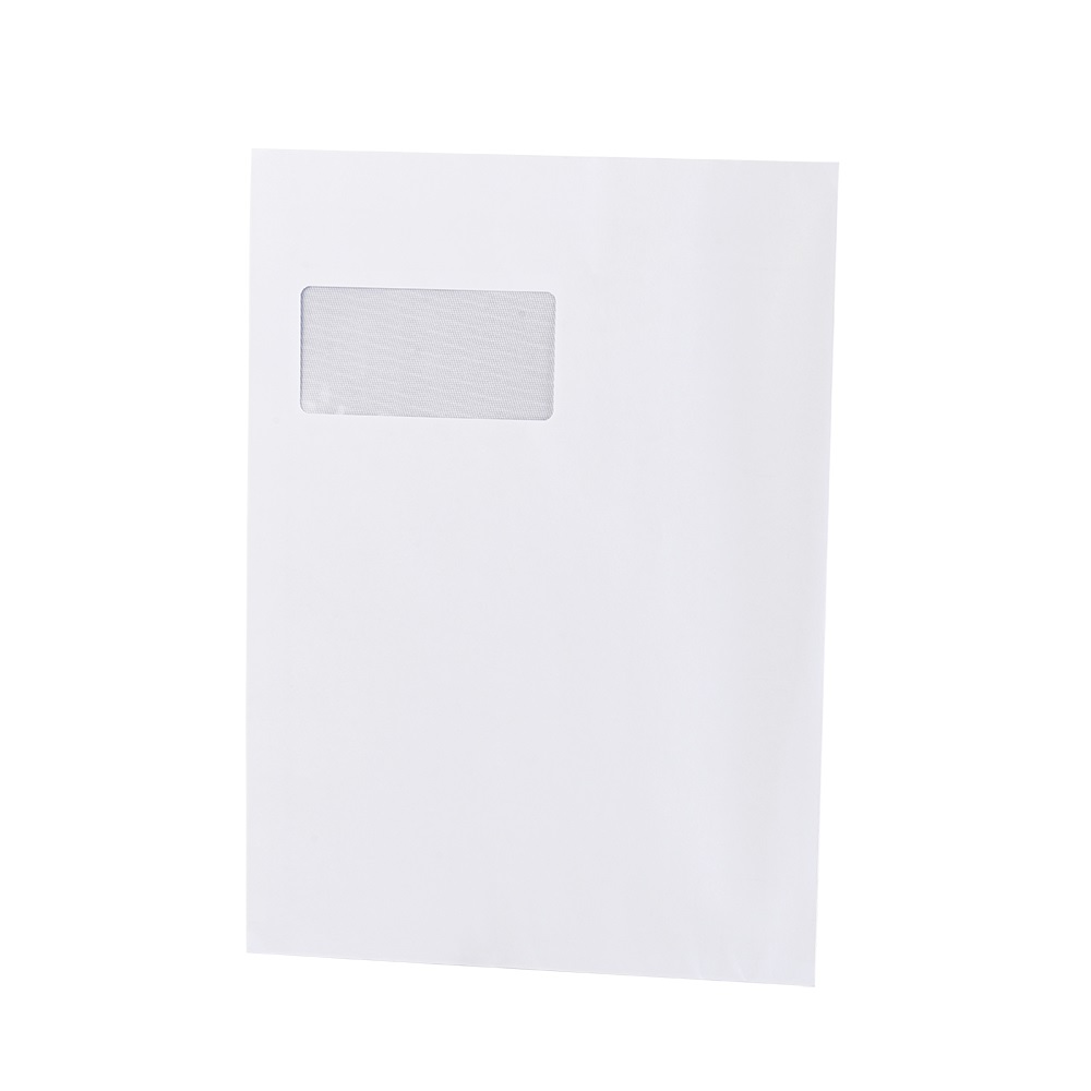 Boríték TC/4 szilikonos bélésnyomott bal ablak 50x100 ablak bal oldalról 20mm felülről 52mm Bluering® fehér - Image 2