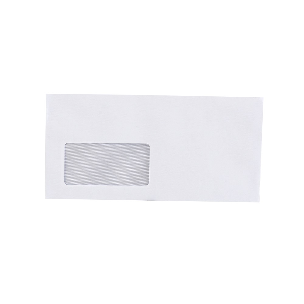 Boríték LC6/5 enyvezett bélésnyomott bal ablakos 45x90mm 114x229mm B20A15 Bluering® fehér - Image 2