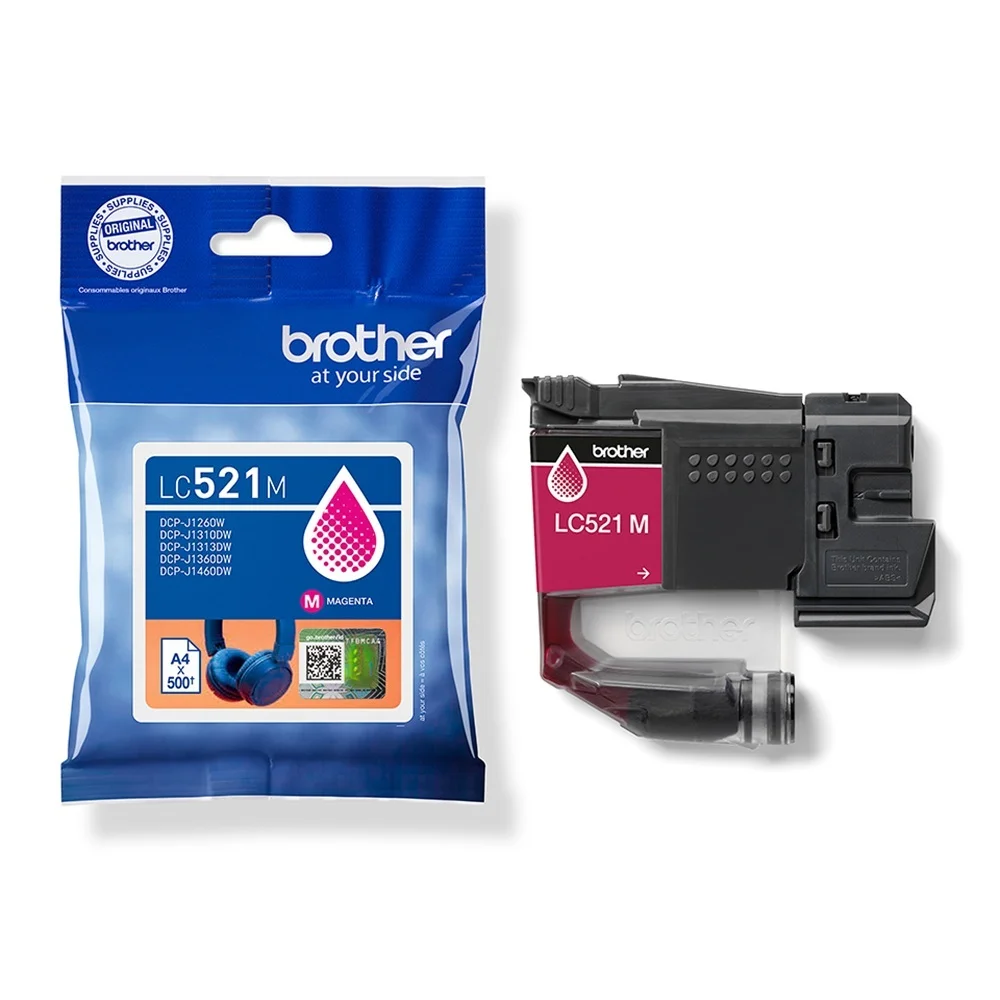 Brother LC521 tintapatron magenta ORIGINAL