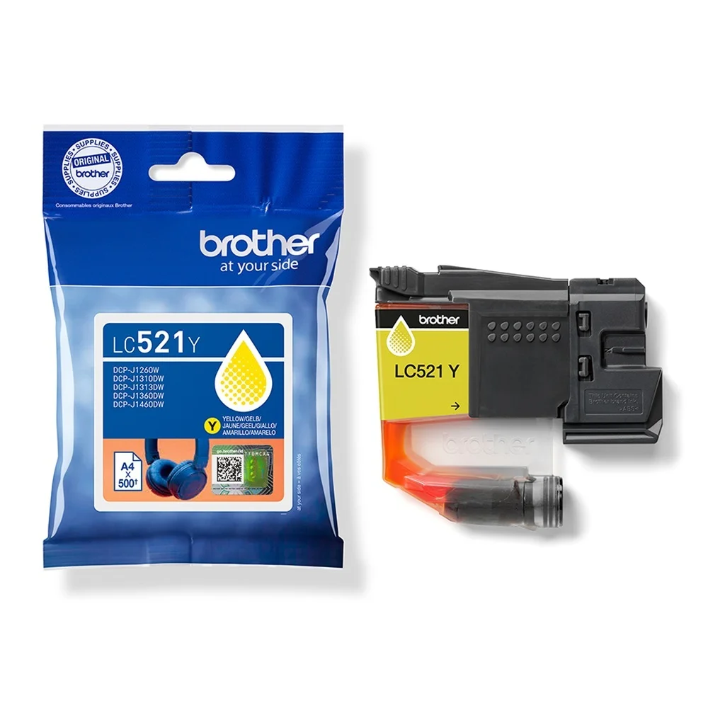 Brother LC521 tintapatron yellow ORIGINAL