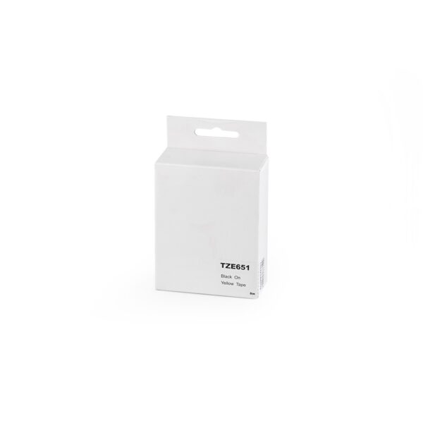 Feliratozógép szalag Brother TZE651 24mmx8m ECO fekete/sárga