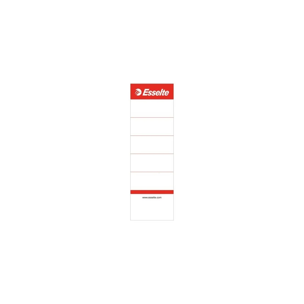 Cserecímke iratrendezőhöz, kétoldalas 50x158mm, Esselte fehér 10 db/csom