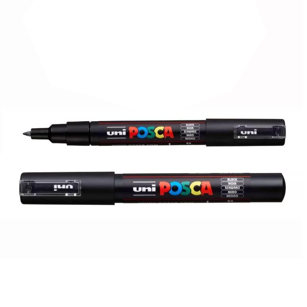 Dekormarker 0,7-1mm, Uni Posca PC-1M fekete