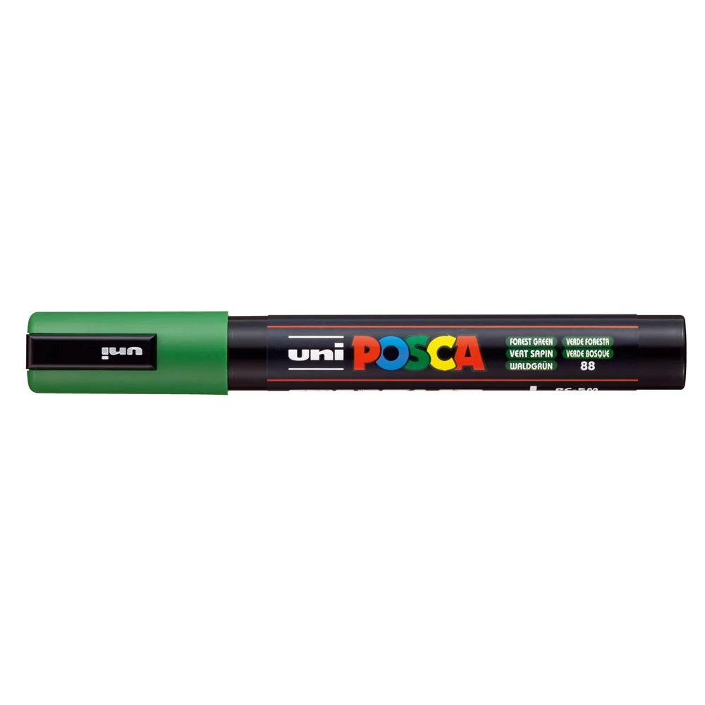 Dekormarker 1,8-2,5mm, Uni Posca PC-5M erdő zöld
