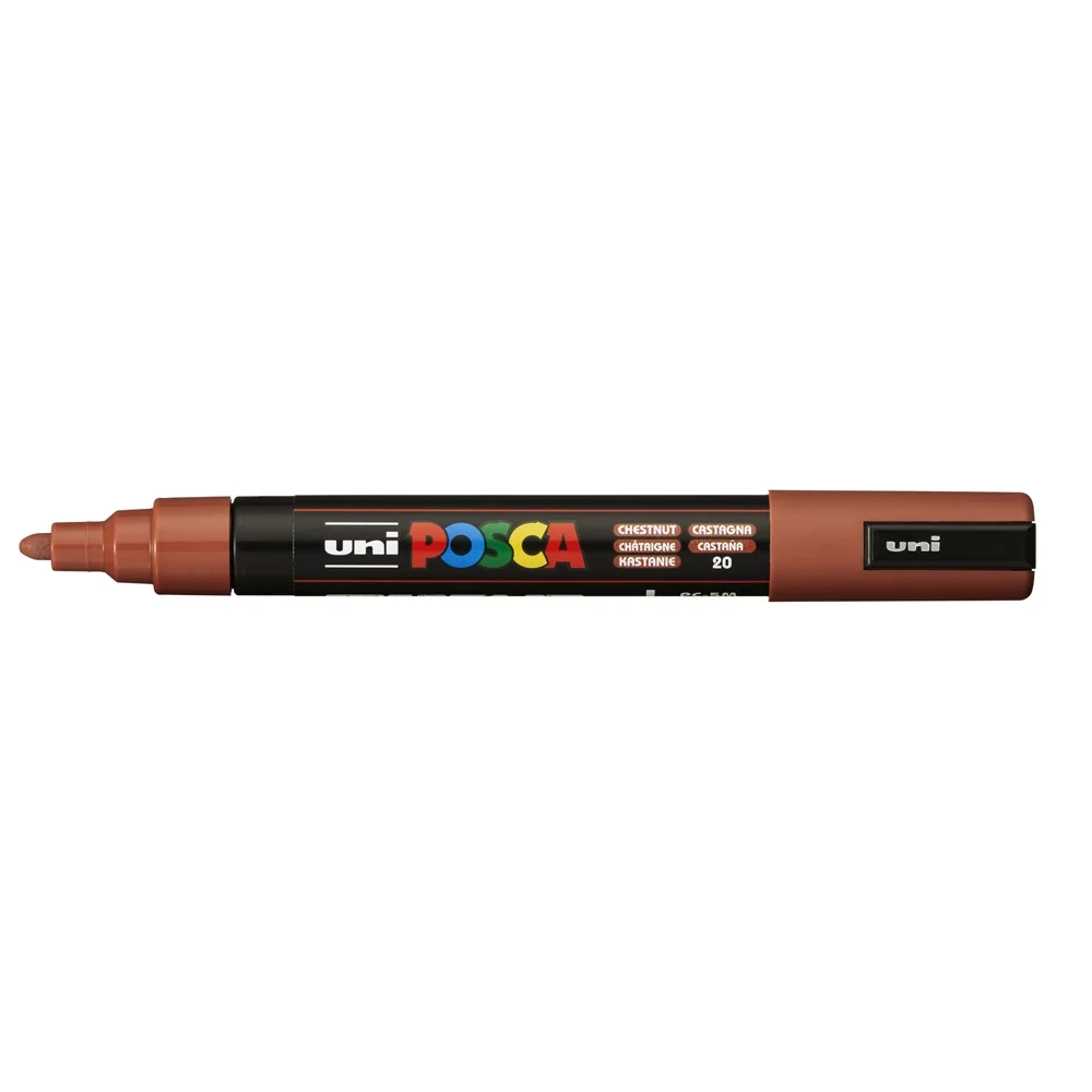 Dekormarker 1,8-2,5mm, Uni Posca PC-5M gesztenyebarna - Image 2
