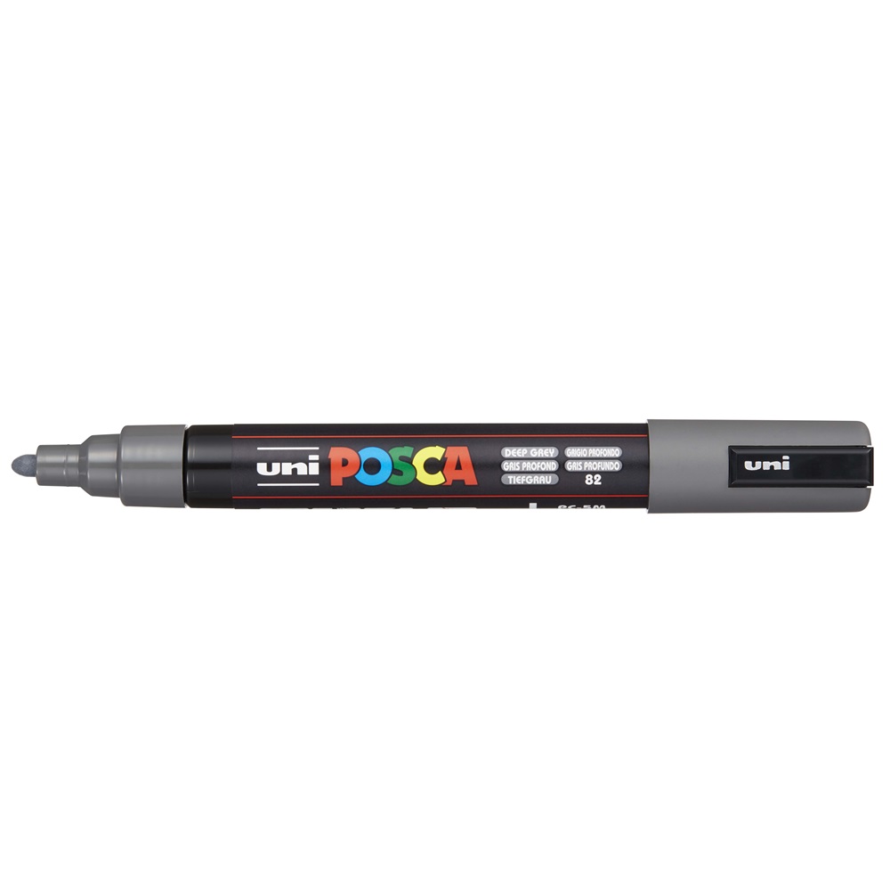 Dekormarker 1,8-2,5mm, Uni Posca PC-5M mélyszürke - Image 2