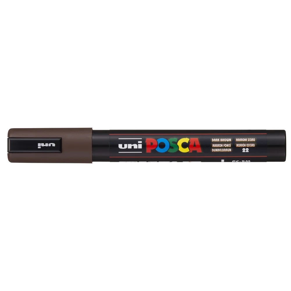 Dekormarker 1,8-2,5mm, Uni Posca PC-5M sötétbarna