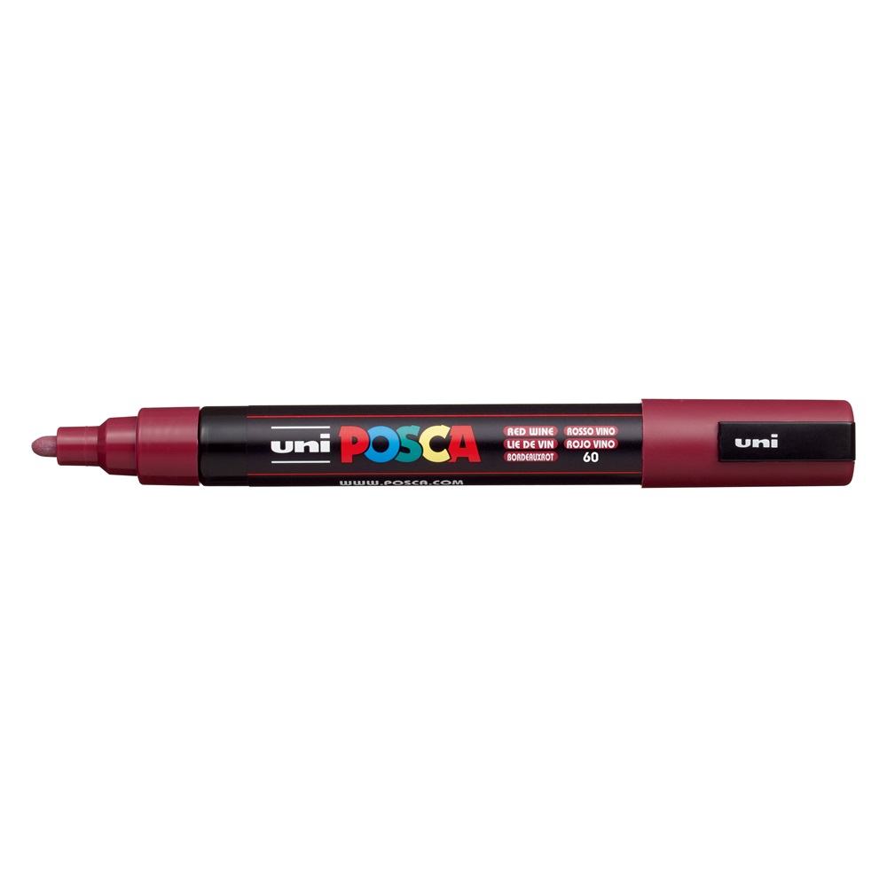 Dekormarker 1,8-2,5mm, Uni Posca PC-5M vörösbor - Image 2