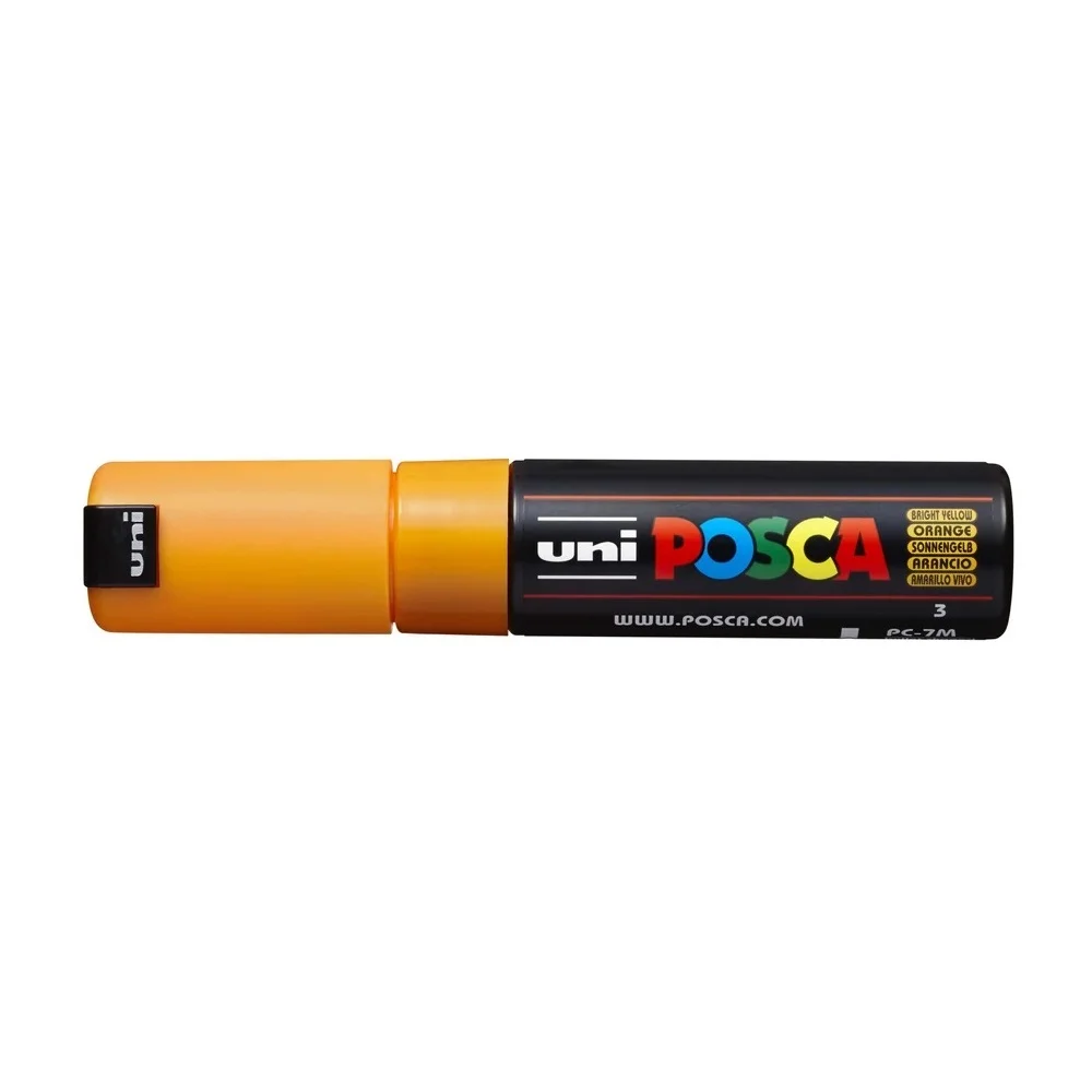 Dekormarker 4,5-5,5mm, Uni-Posca PC-7M ragyogó sárga