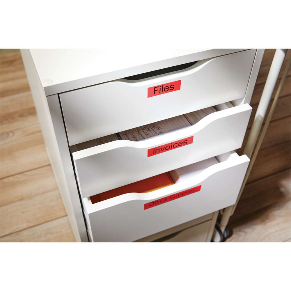 Feliratozógép szalag Dymo D1 S0720870/45807 19mmx7m, ORIGINAL, fekete/piros - Image 3