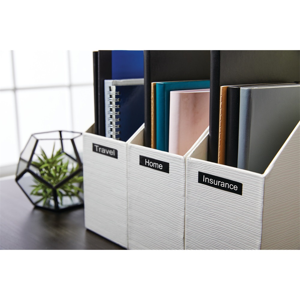 Feliratozógép szalag Dymo D1 S0721010/53721 24mmx7m, ORIGINAL, fehér/fekete - Image 3