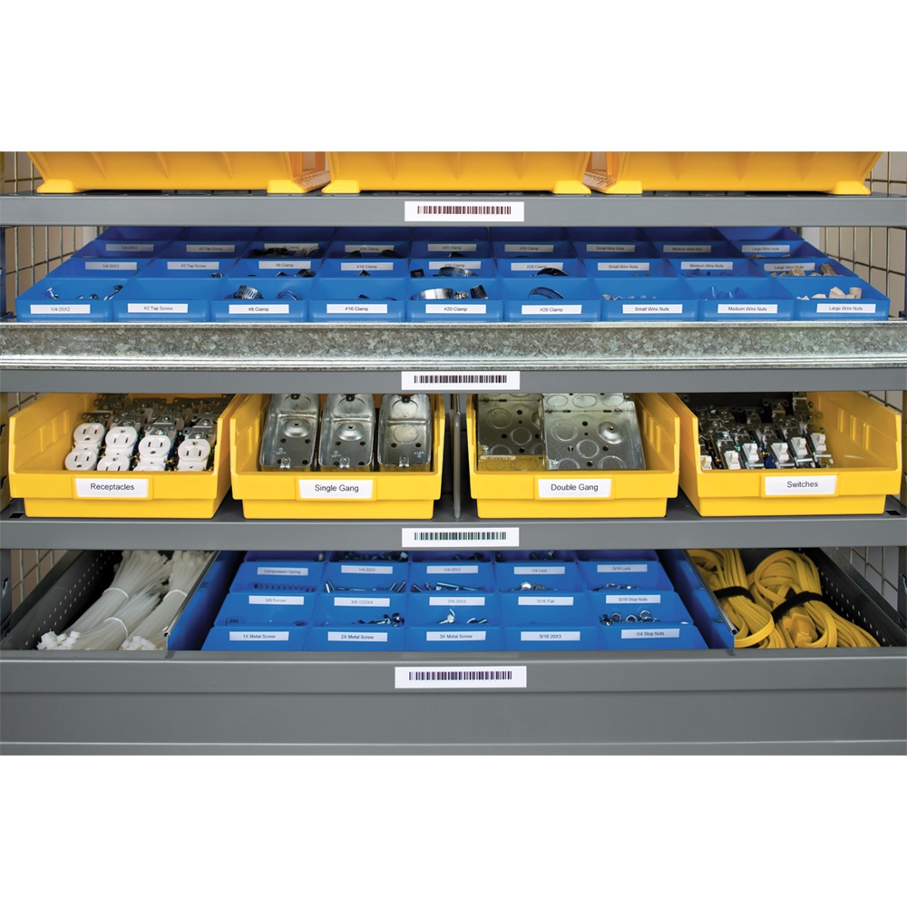 Feliratozógép szalag Dymo S0718600/18444 12mmx5,5m, ORIGINAL, fekete/fehér - Image 10