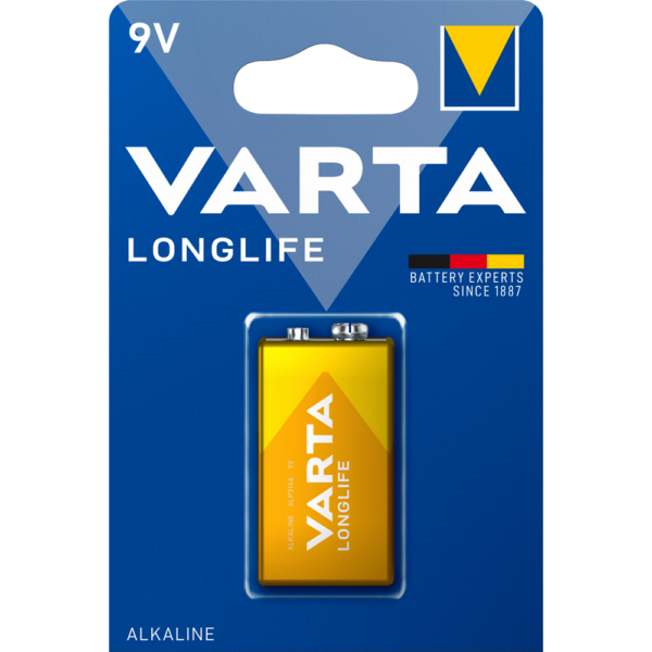 Elem 9V-os 6LR61 E Longlife 1 db/csomag, Varta