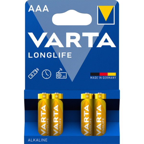 Elem AAA mikro LR03 Longlife 4 db/csomag, Varta