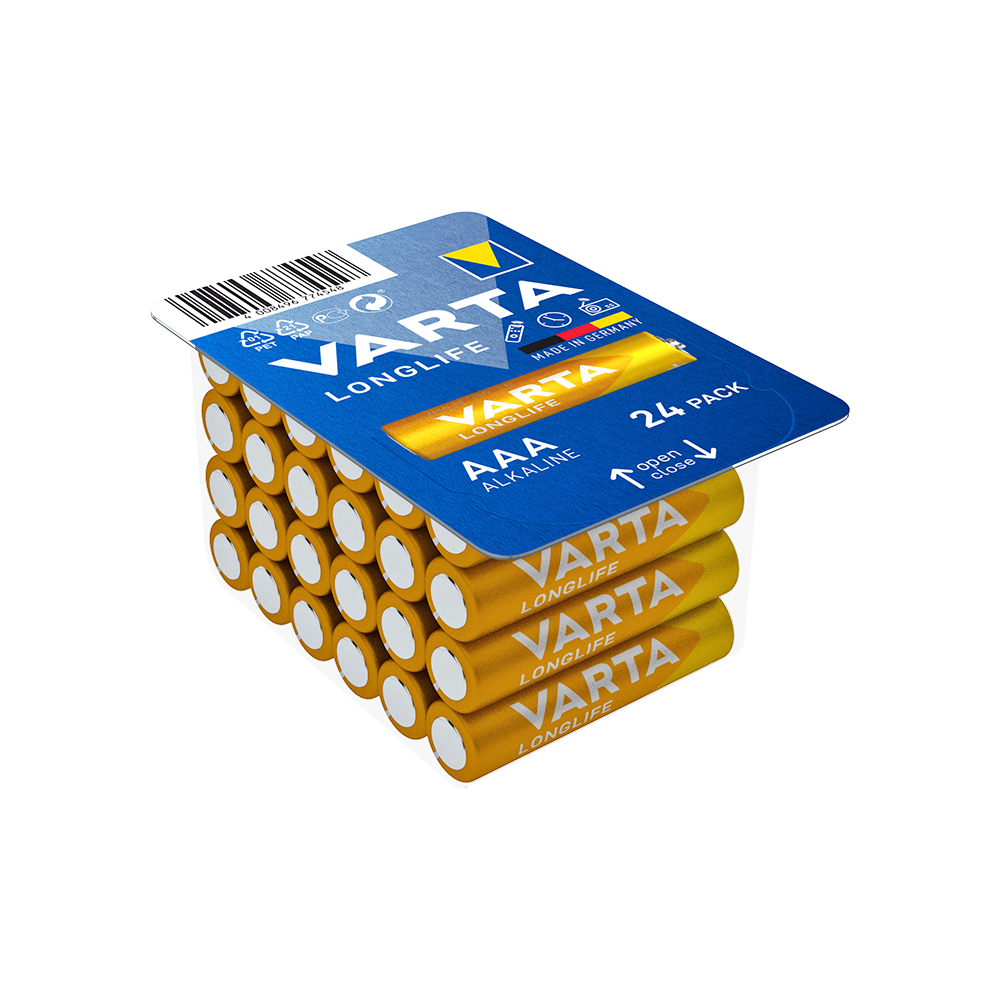 Elem AAA mikro LR03 Longlife BigBox 24 db/csomag, Varta